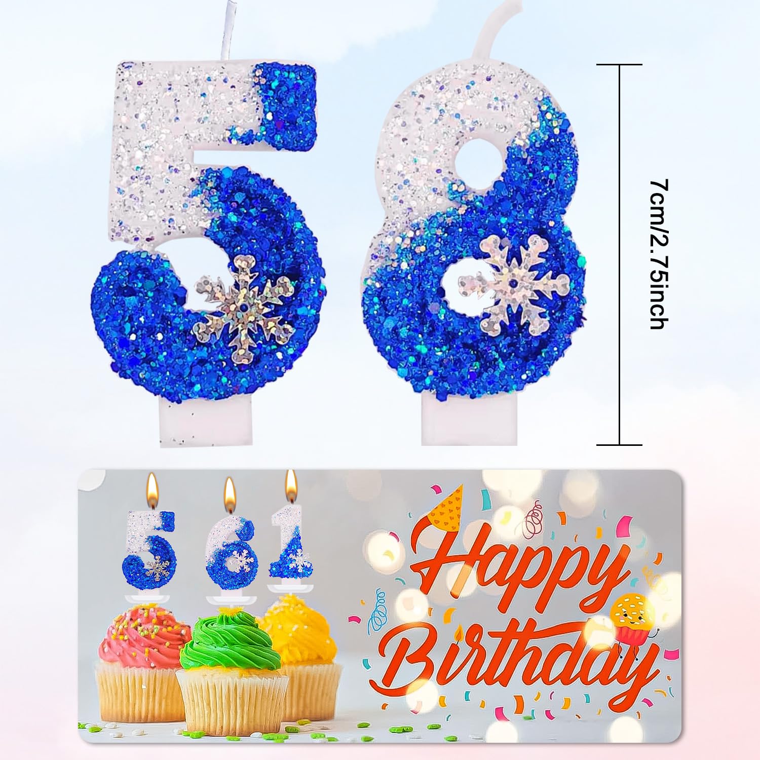 Amazon.co.jp: Baoyemes クリエイティブバースデーナンバーキャンドル